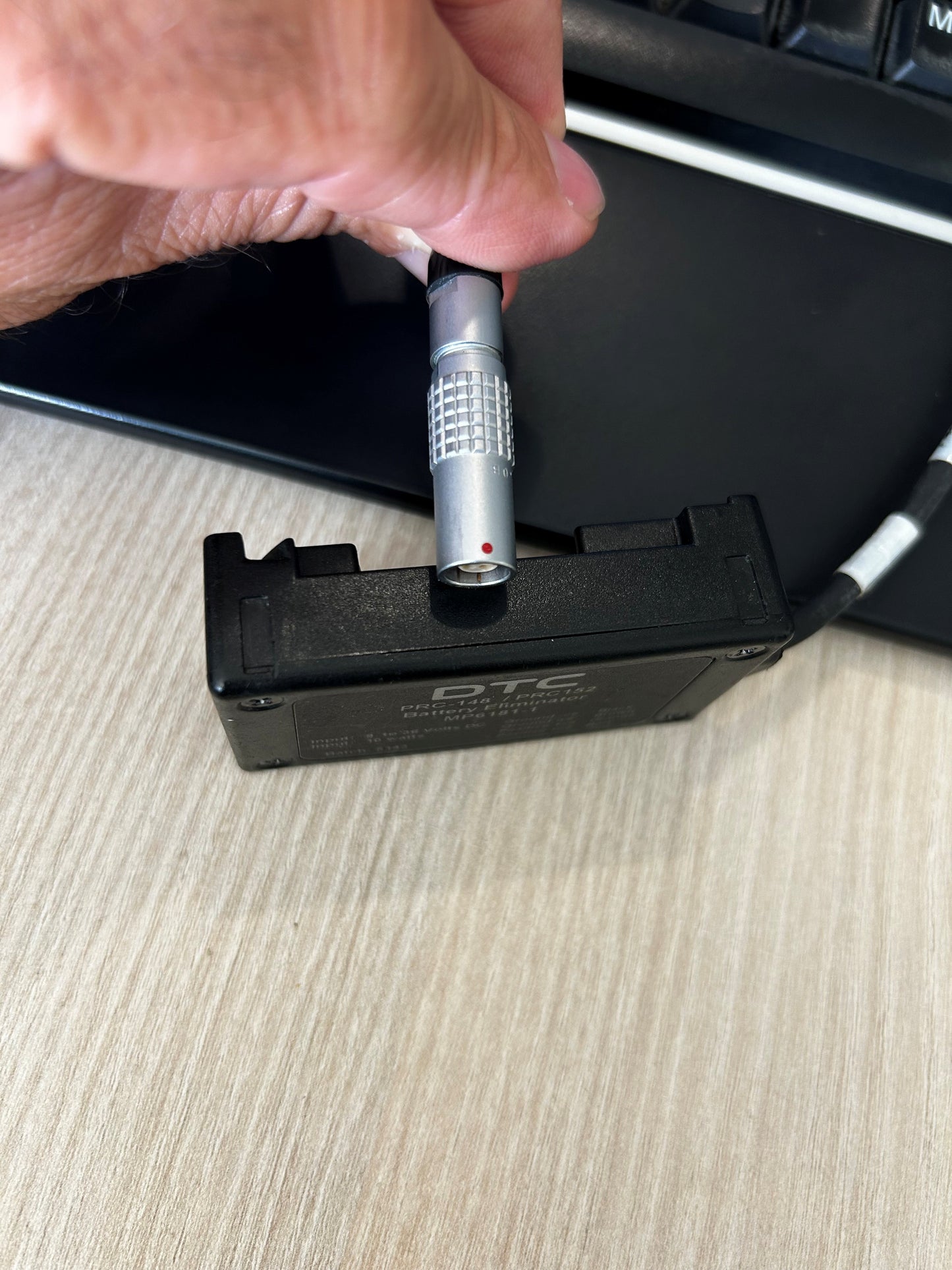 Battery Eliminator - PRC148 PRC152 TNR, Rover, Jem, Wave Relay, DTC, with Lemo